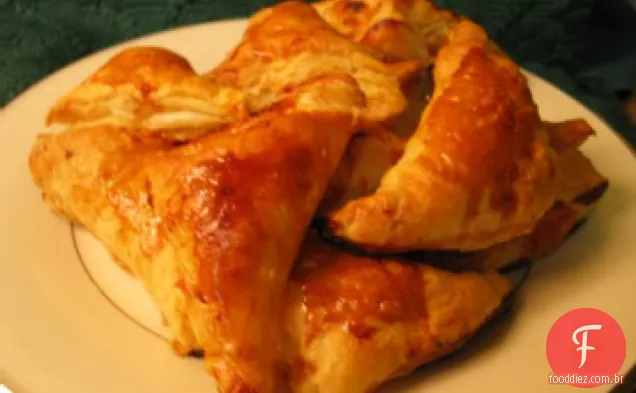Mini presunto e queijo Turnovers