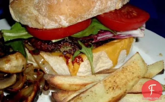 Hambúrgueres De Búfalo Jalapeno Grelhados