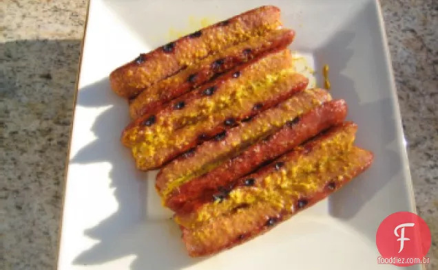 Cachorros-quentes em Toast