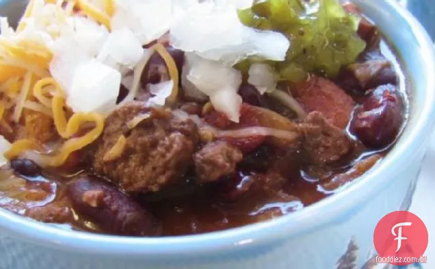 Yummy rápido e fácil feijão ' N Wieners Chili