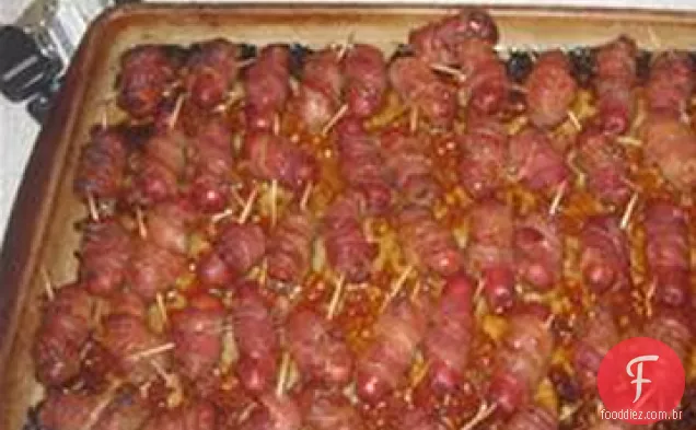 Bacon Embrulhado Hotdogs