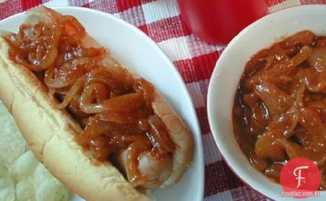Molho De Cebola Cachorro-Quente