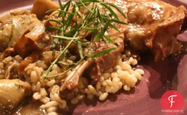 Lapin A La Cocotte-ensopado de coelho Francês