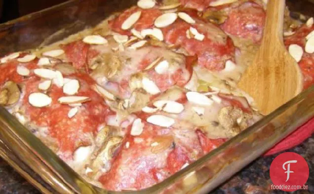Frango Cremoso Com Cogumelos