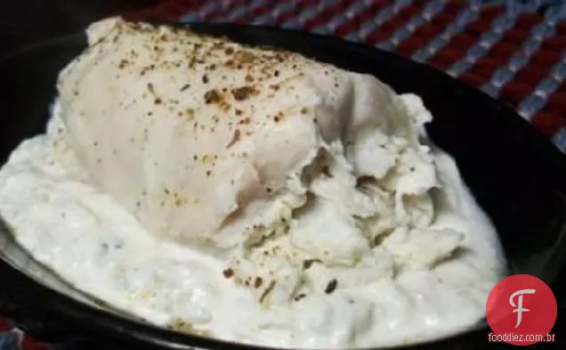 Jalapeno picante e Frango Recheado com caranguejo