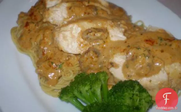 Macarrão de frango e cabelo de anjo