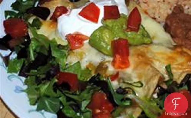 Enchiladas De Frango Com Creme Azedo Encantado