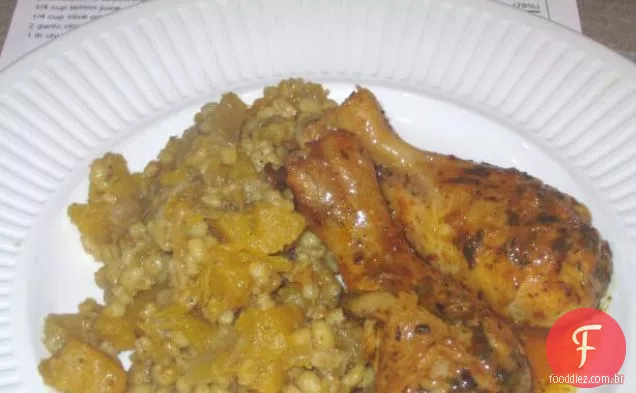 Frango Assado Com Alecrim Laranja