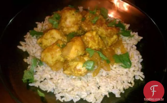 Curry de frango com pressa