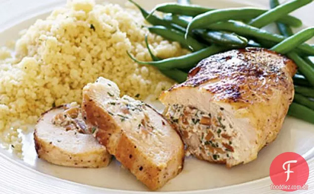 Frango Recheado Com Amêndoa