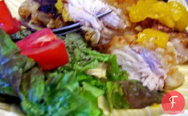 Frango De Macadâmia Com Molho Frangelico De Laranja