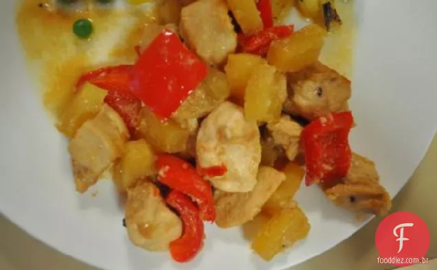 Frango Assado Com Abacaxi