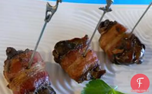 Fígados De Frango Com Bacon