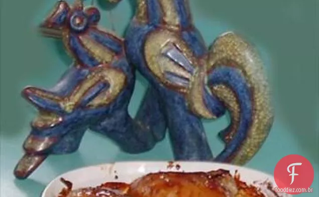 Frango Vitrificado Com Melaço Laranja