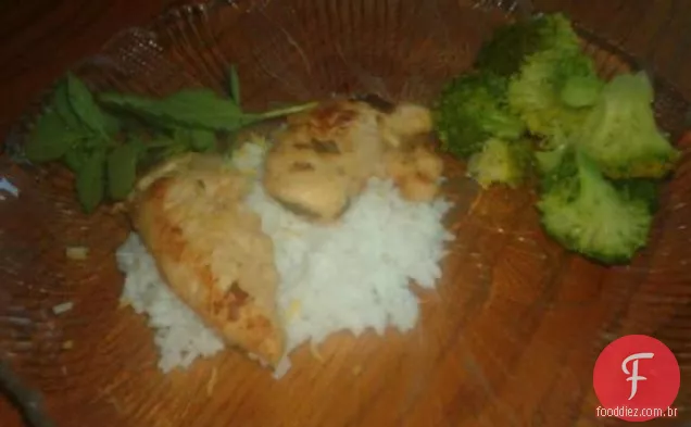 Frango Com Manjericão E Limão Grelhado