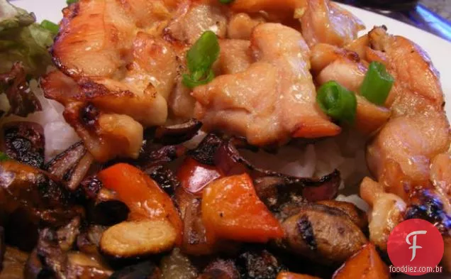 Alho e Bacon frango desossado
