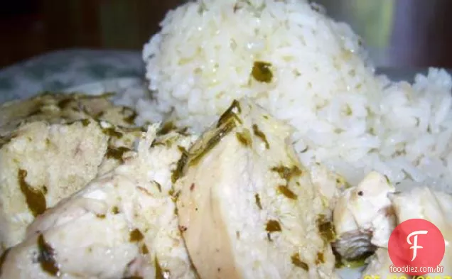 Frango com molho de erva limão