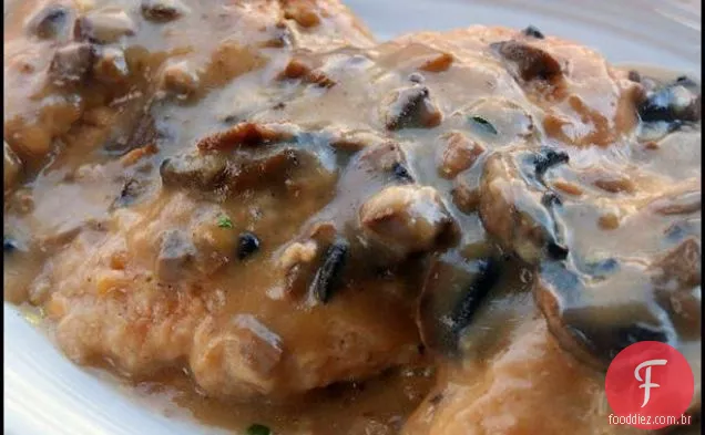 Crock Pot Frango Com Molho De Cogumelos