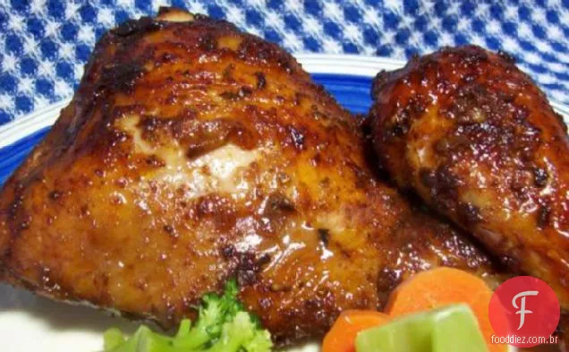 Peito de frango assado com pimenta ou coxas