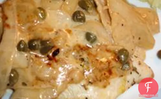 Frango com molho de Creme De Limão amanteigado