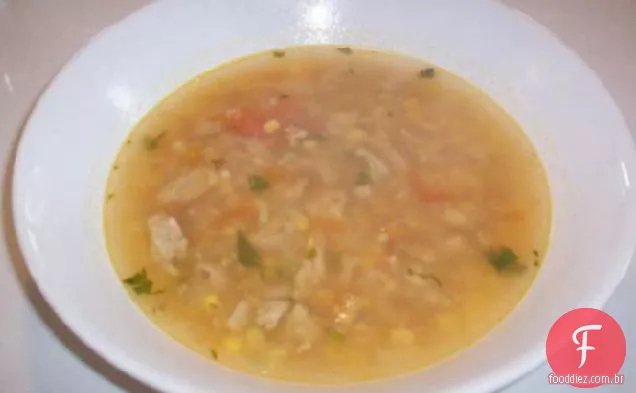 Sopa De Peru Moída Mexicana Saudável Picante