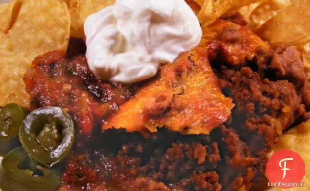 Trabalhando mãe em camadas Nachos