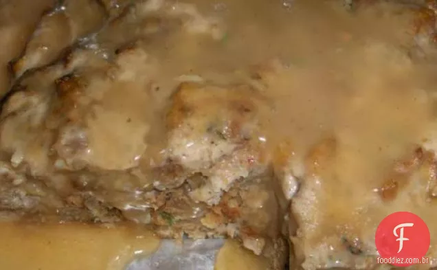 Peru e recheio de bolo de carne