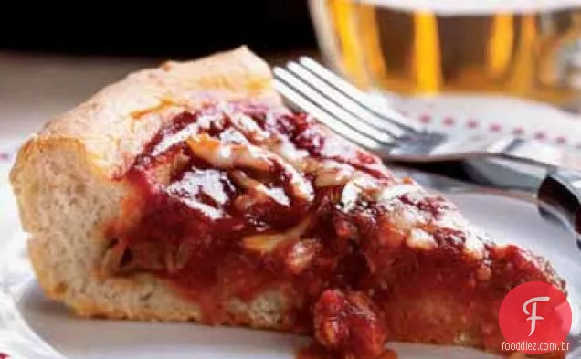 Pizza Deep-Dish Estilo Chicago