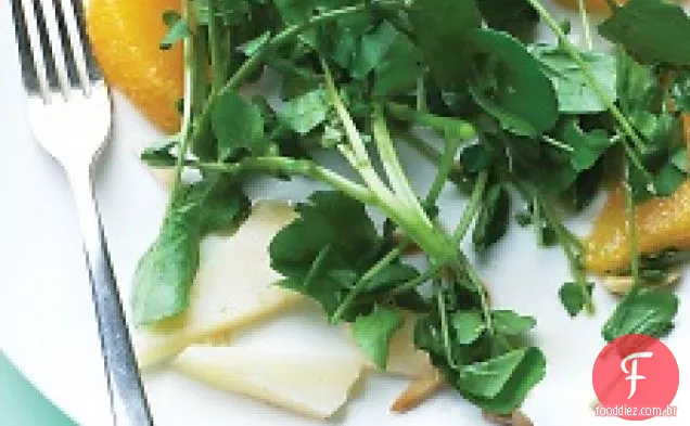 Salada De Agrião Com Manchego E Laranja