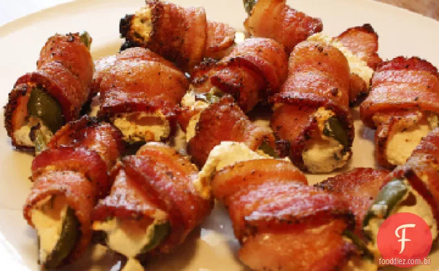 Jalapenos recheados para a grelha