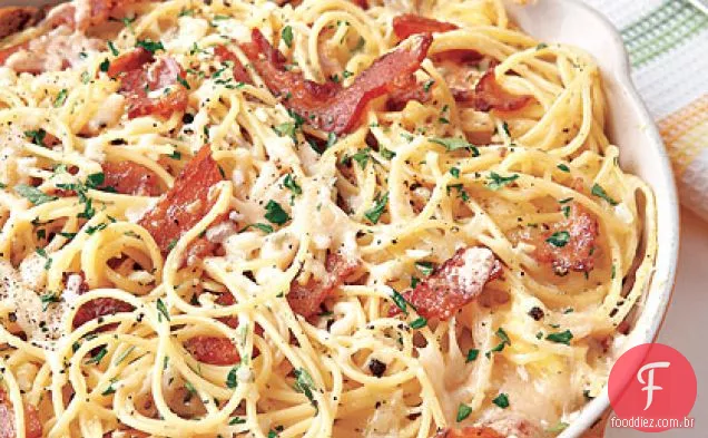 Pasta Carbonara Frittata