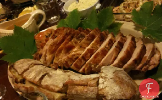 Fatias De Peru Grelhadas Com Aioli Rápido (Maionese De Alho)