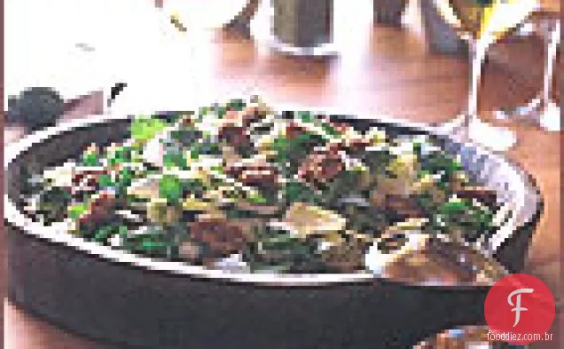 Endive - salada de agrião com nozes cristalizadas