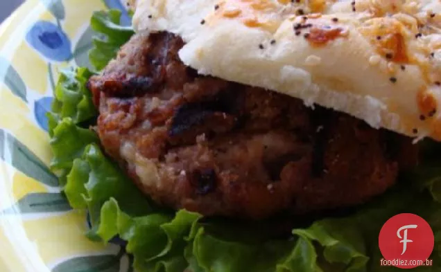 Mango Chutney e Havarti Turquia hambúrgueres