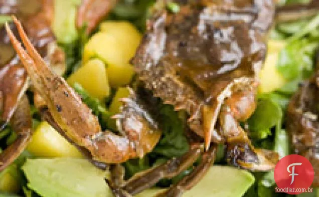 Salada De Agrião, Abacate E Manga