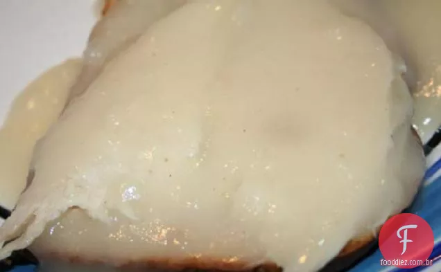 Sanduíche De Peru Quente De Rosto Aberto (Baixo Teor De Gordura)