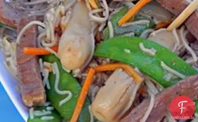 Filé de carne picante em molho de ostra