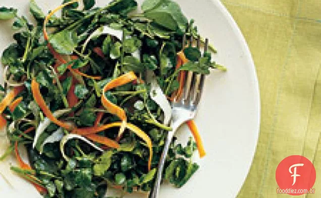 Salada De Agrião Com Cenoura E Jicama