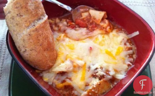 Sopa De Queijo Lasanha