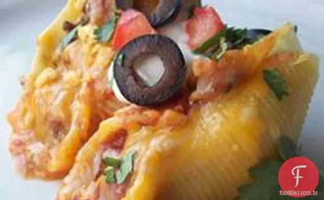 Tacos em cascas de massas