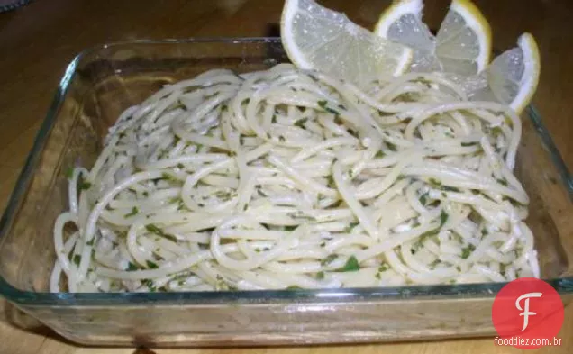Manteiga Com Baixo Teor De Gordura E Espaguete De Limão (Kosher-Laticínios)