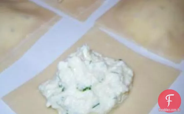 Recheio de queijo para Ravioli