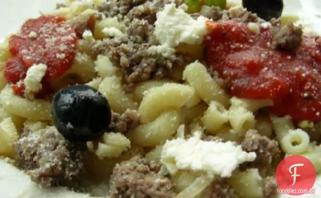 Macarrão Grego Com Molho De Carne