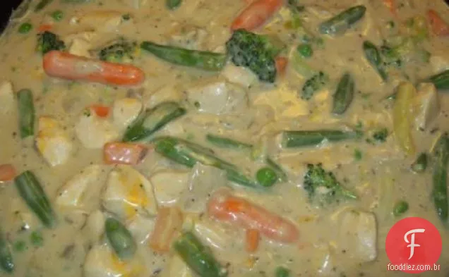 Creamy Italiano frango e massas