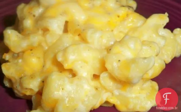 Macarrão com queijo para dois