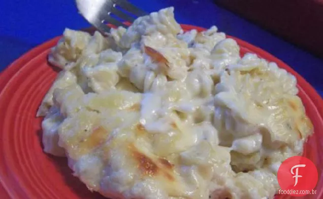 Três Queijo Rotini Assar