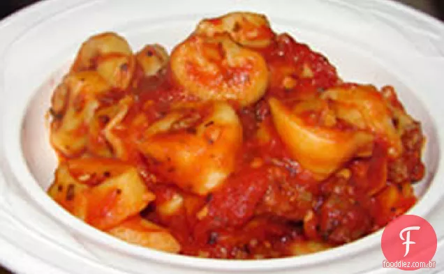 Slow Cooker Cheesy Tortellini