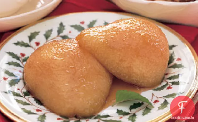 Peras Assadas Com Caramelo