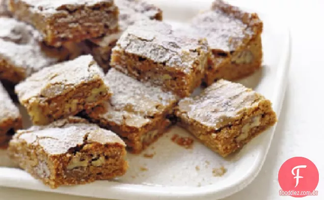 Canela Pecan Blondies Receita