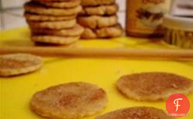 Biscoitos cortados feitos com farinha de aveia